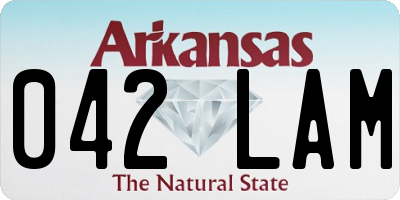 AR license plate 042LAM