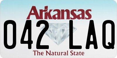 AR license plate 042LAQ
