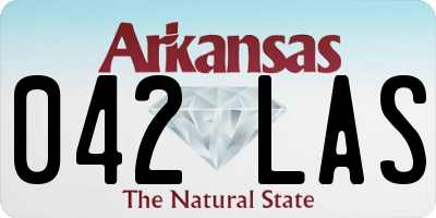 AR license plate 042LAS