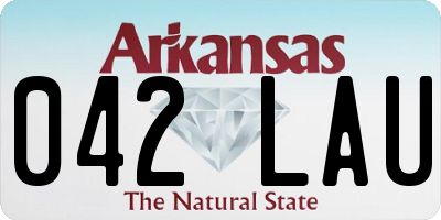 AR license plate 042LAU