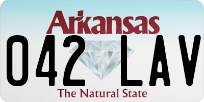 AR license plate 042LAV