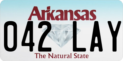AR license plate 042LAY