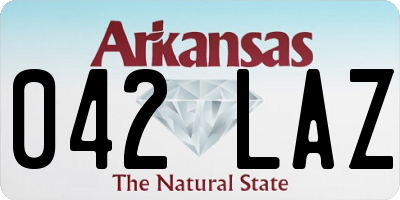 AR license plate 042LAZ