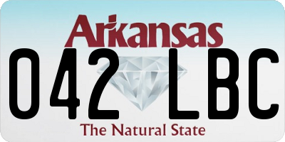 AR license plate 042LBC