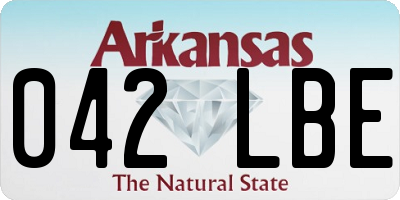 AR license plate 042LBE