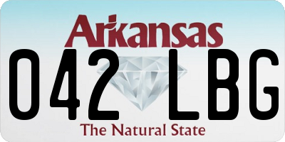 AR license plate 042LBG