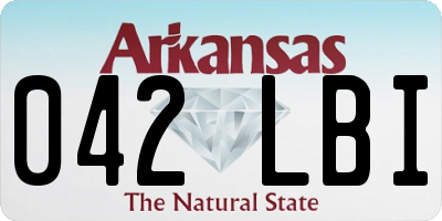 AR license plate 042LBI