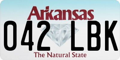 AR license plate 042LBK