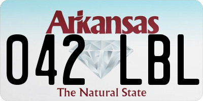 AR license plate 042LBL