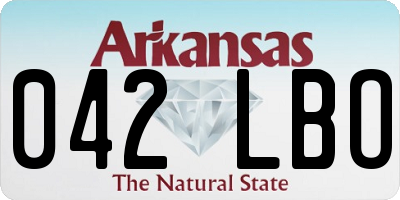 AR license plate 042LBO