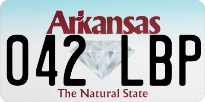 AR license plate 042LBP
