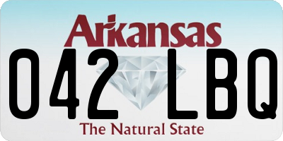 AR license plate 042LBQ