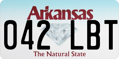 AR license plate 042LBT