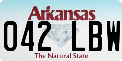 AR license plate 042LBW