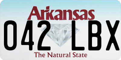 AR license plate 042LBX