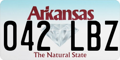 AR license plate 042LBZ