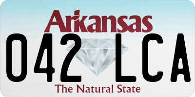 AR license plate 042LCA