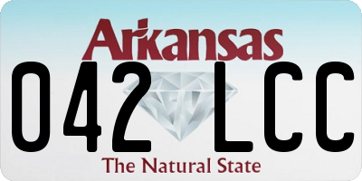 AR license plate 042LCC
