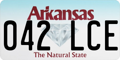 AR license plate 042LCE