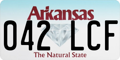 AR license plate 042LCF