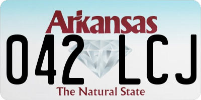 AR license plate 042LCJ