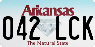 AR license plate 042LCK
