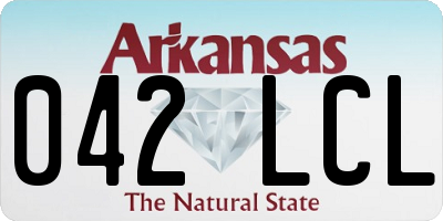 AR license plate 042LCL