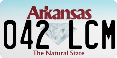 AR license plate 042LCM