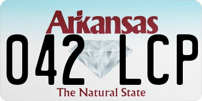 AR license plate 042LCP