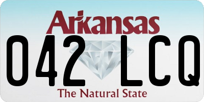 AR license plate 042LCQ