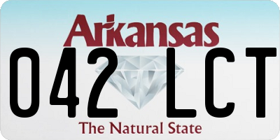 AR license plate 042LCT