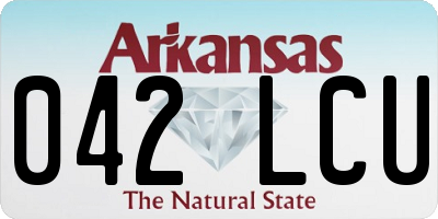 AR license plate 042LCU