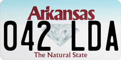 AR license plate 042LDA