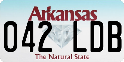 AR license plate 042LDB