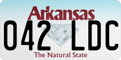 AR license plate 042LDC
