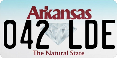 AR license plate 042LDE