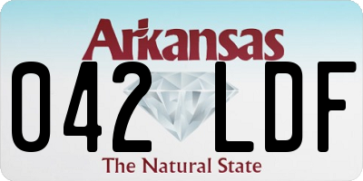 AR license plate 042LDF