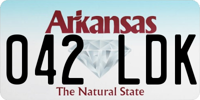 AR license plate 042LDK