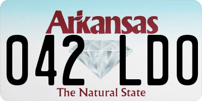 AR license plate 042LDO