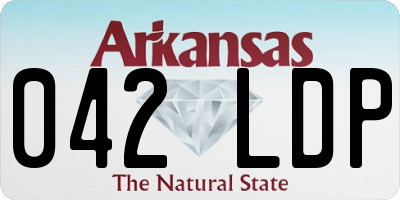 AR license plate 042LDP