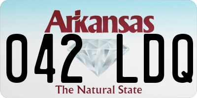AR license plate 042LDQ