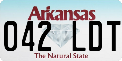 AR license plate 042LDT