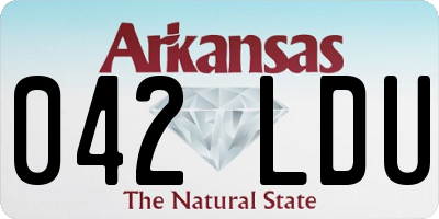 AR license plate 042LDU