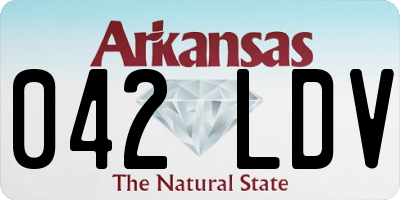 AR license plate 042LDV