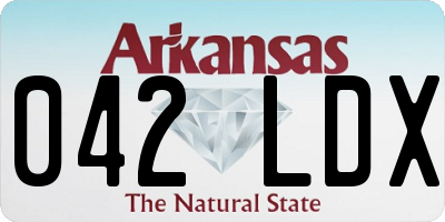 AR license plate 042LDX