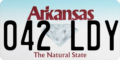 AR license plate 042LDY