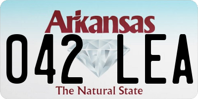 AR license plate 042LEA