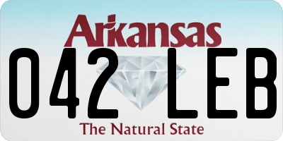 AR license plate 042LEB