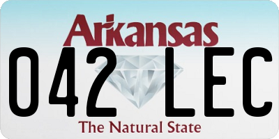 AR license plate 042LEC