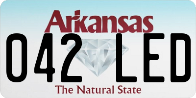 AR license plate 042LED